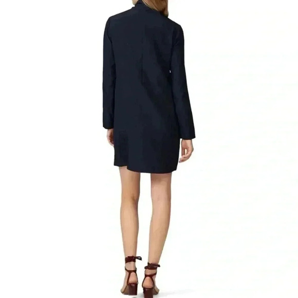 Tibi Silk Crepe Tie Neck Mini Dress Cocktail Retro Office Siren Boardroom New - Picture 7 of 17